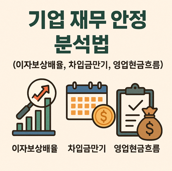 기업 재무 안정성 분석법 (이자보상배율, 차입금만기, 영업현금흐름)