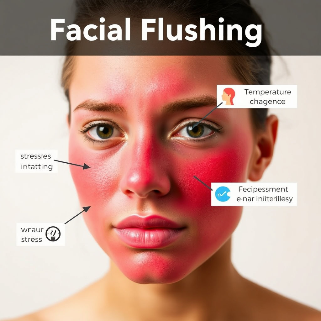 안면홍조의 원인과 증상