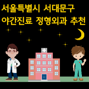 서울 서대문구 정형외과 야간진료