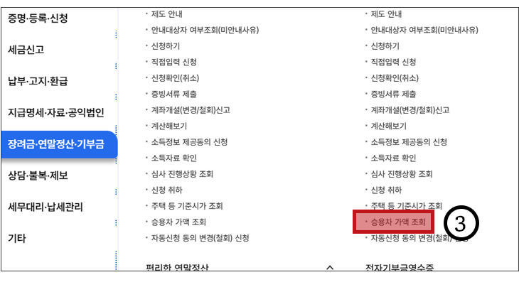 차량 가액 조회