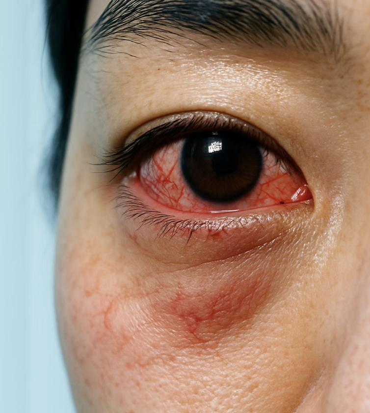 붉은 눈&amp;#44; 혈관이 보내는 SOS 신호