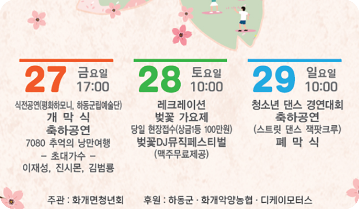 썸 타기 좋은 혼례길, 2026 하동 벚꽃축제 필수 체크: 주차&middot;교통&middot;개화 상황 실시간 확인