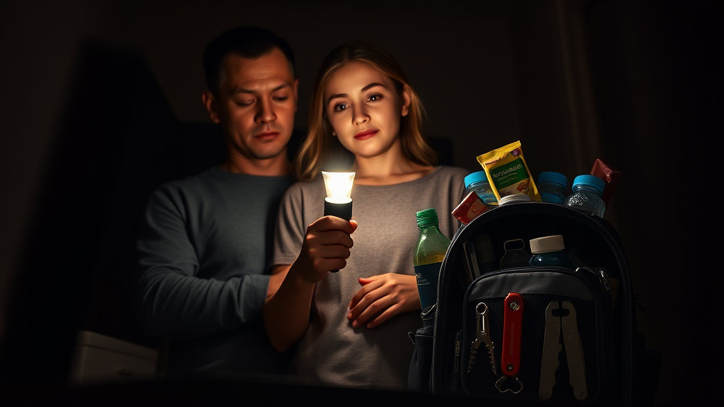 지진 등 재난 발생 후 안전하게 보호된 가족의 모습