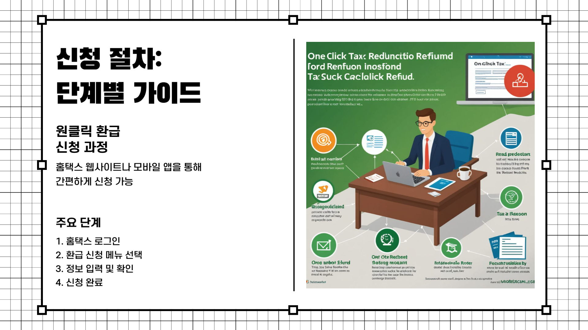 홈택스 원클릭 환급 서비스 신청 절차 및 조건 안내