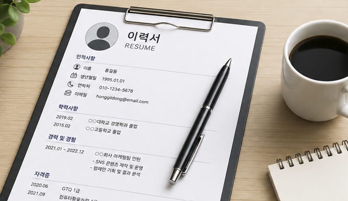 이력서 작성법 총정리