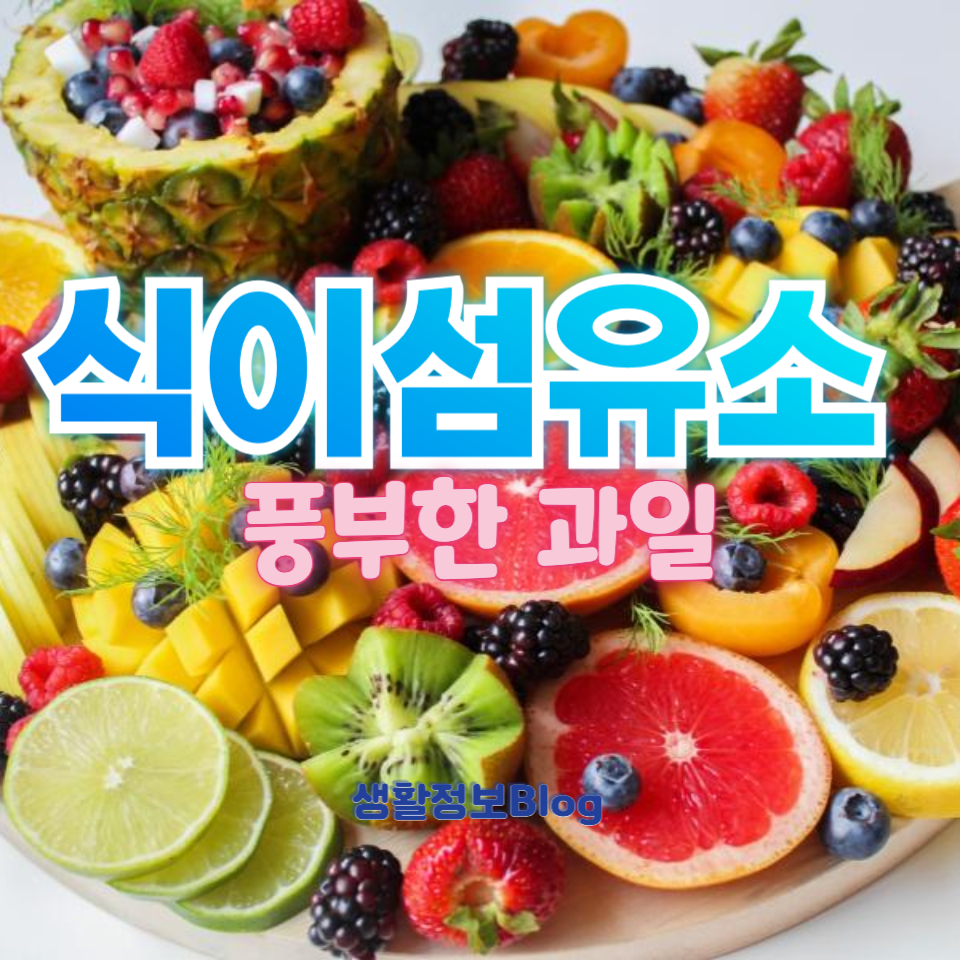 식이섬유소 풍부한 과일!