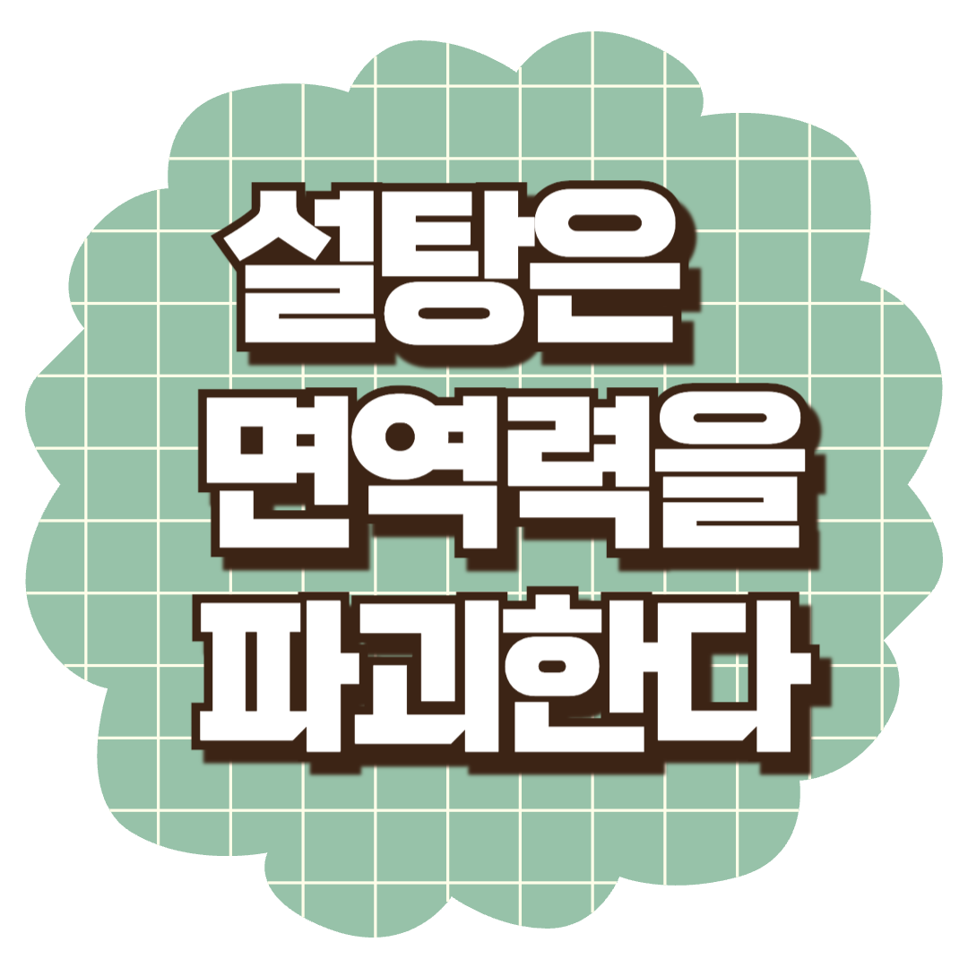 설탕은 면역력을 떨어뜨린다. 건강한 대체방법을 알아보기.