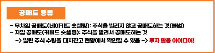 공매도-종류