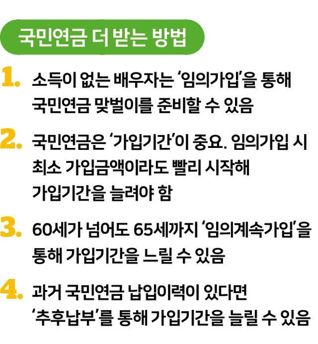 국민연금 더 받는방법