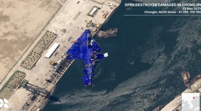 북한 구축함 사고