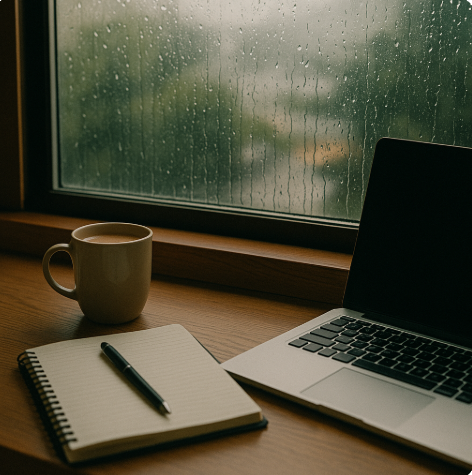 비오는날 워킹맘 힐링