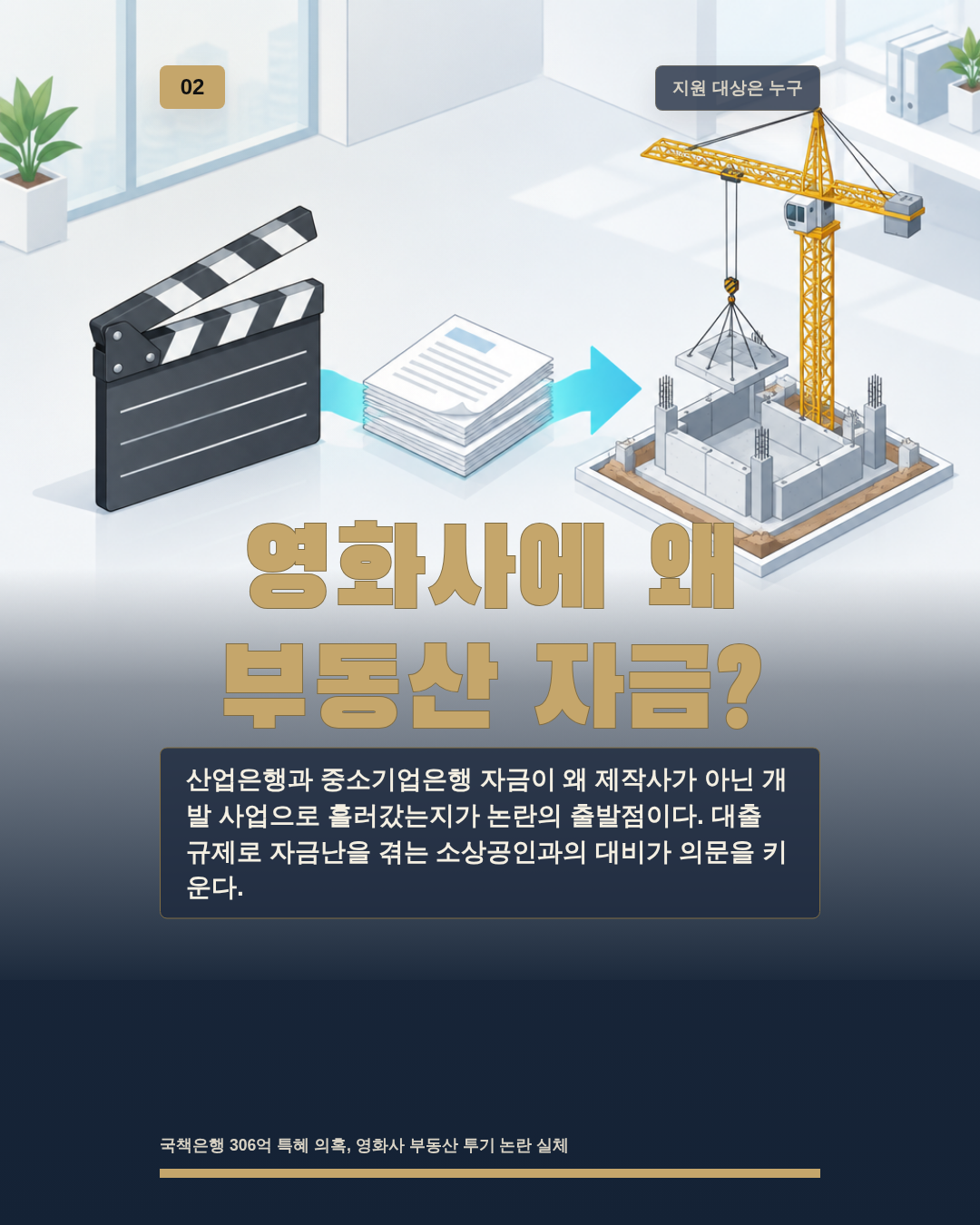 영화사에 왜 부동산 자금?