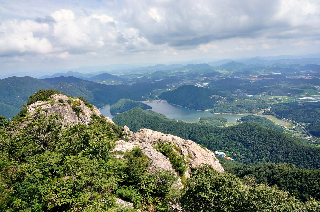 추월산 등산코스 지도