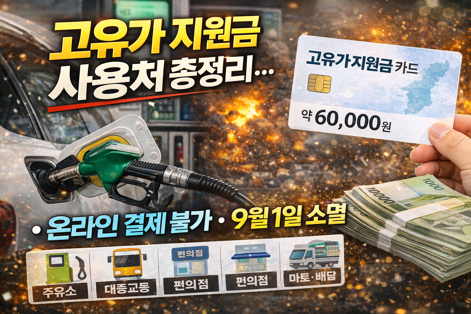 고유가 지원금 9월 1일 소멸&hellip;온라인선 못 쓰는 이유