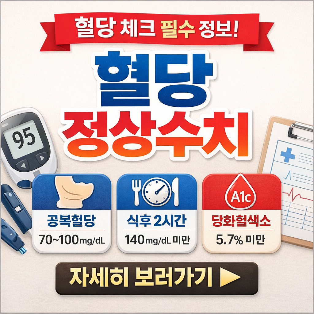 혈당 정상수치
