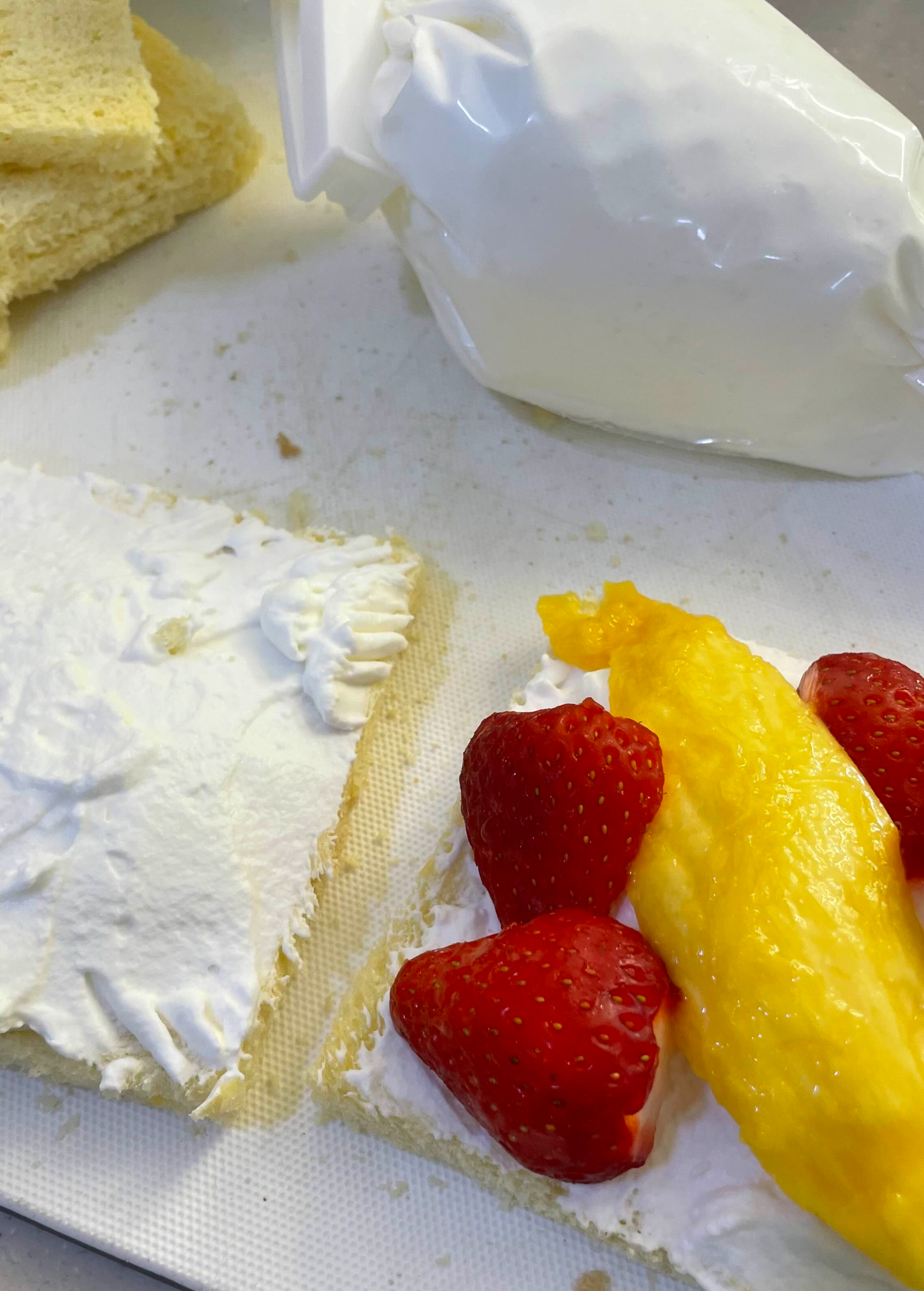 딸기 망고 산도 만드는 방법