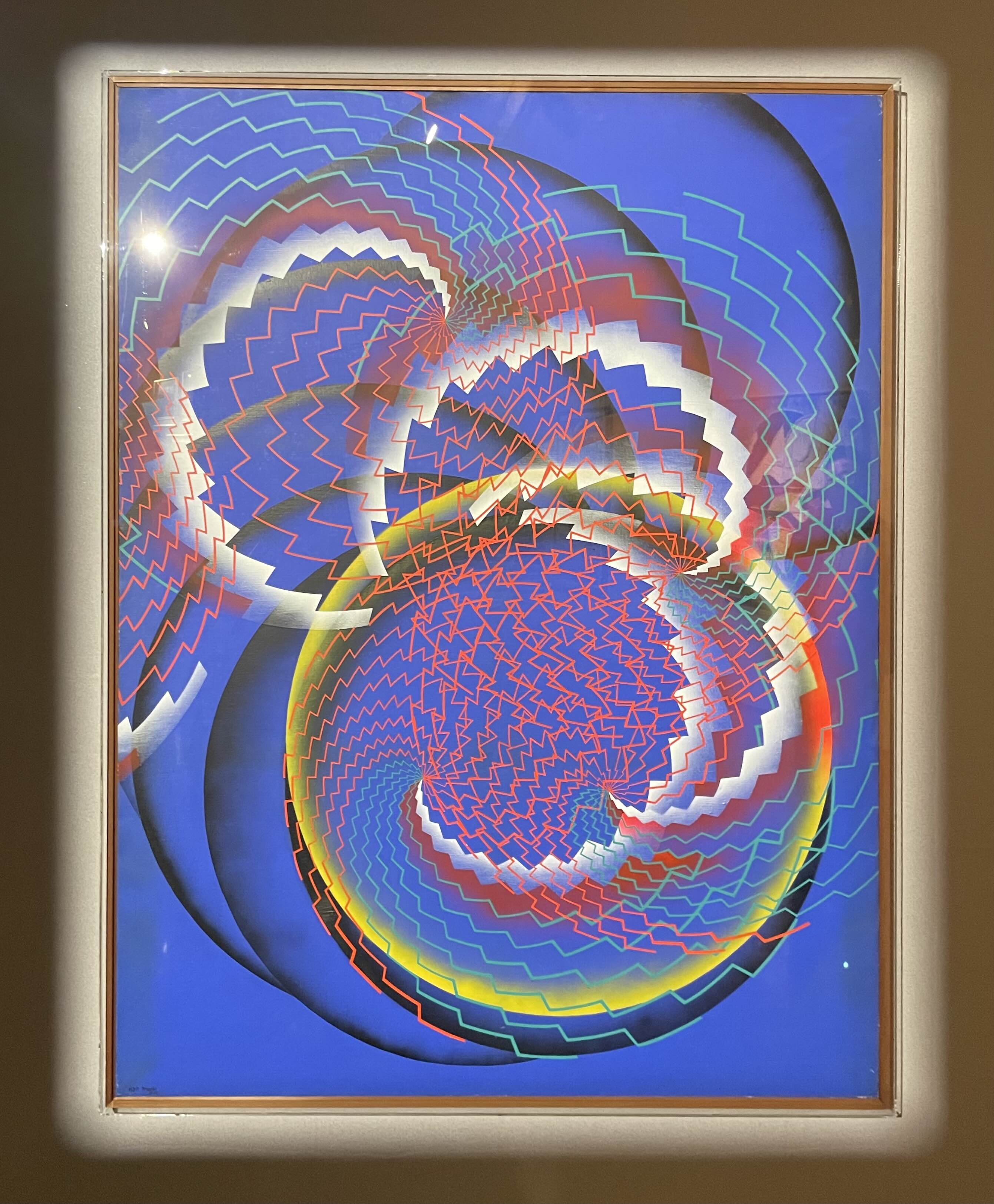 한묵-푸른나선 (1975, 캔버스에 아크릴)