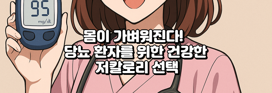 당뇨 환자에게 유용한 저칼로리 음식은 무엇인가요?