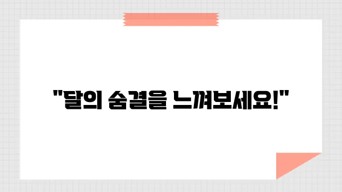 달의 여러 얼굴: 초승달과 보름달 이야기