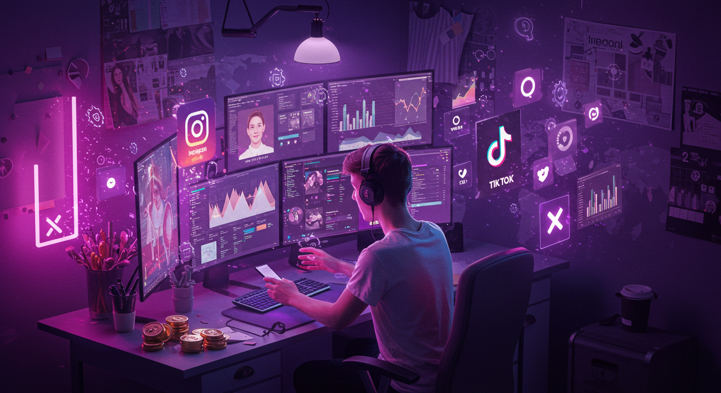 SNS, 수동소득, 소셜미디어, 온라인 비즈니스, 2025년 전략, 인스타그램 수익화, 틱톡 수익모델, 자동화 툴, 크리에이터 이코노미, 개인브랜딩