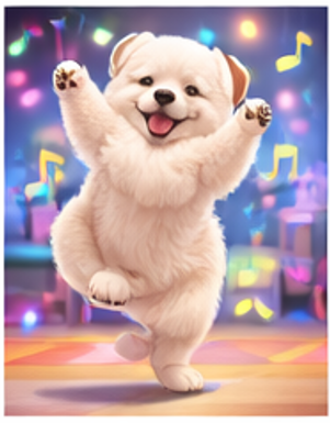 뮤직챌린지 AI 강아지 영상