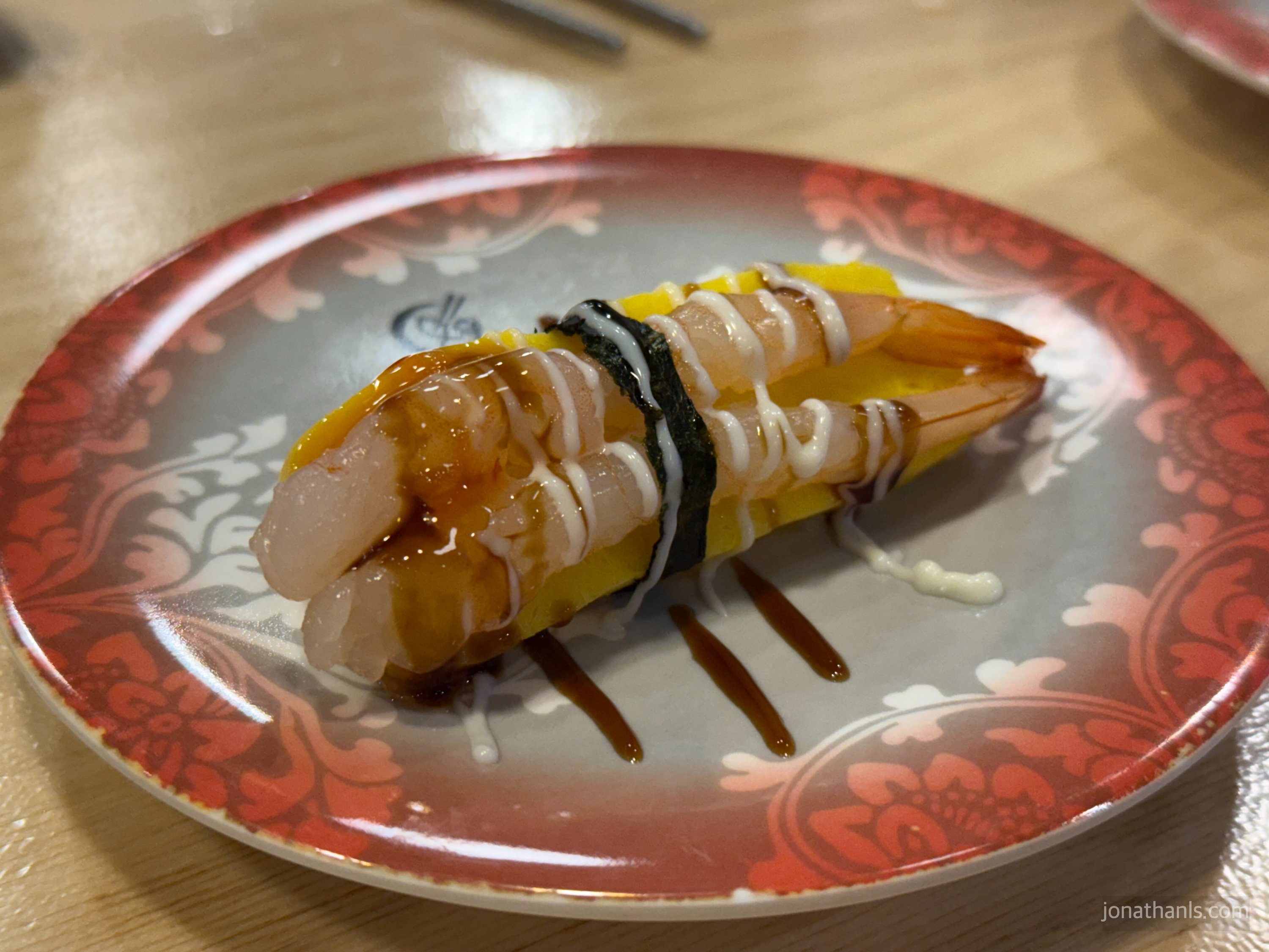 광교상현 스시스테이션 단새우계란초밥 