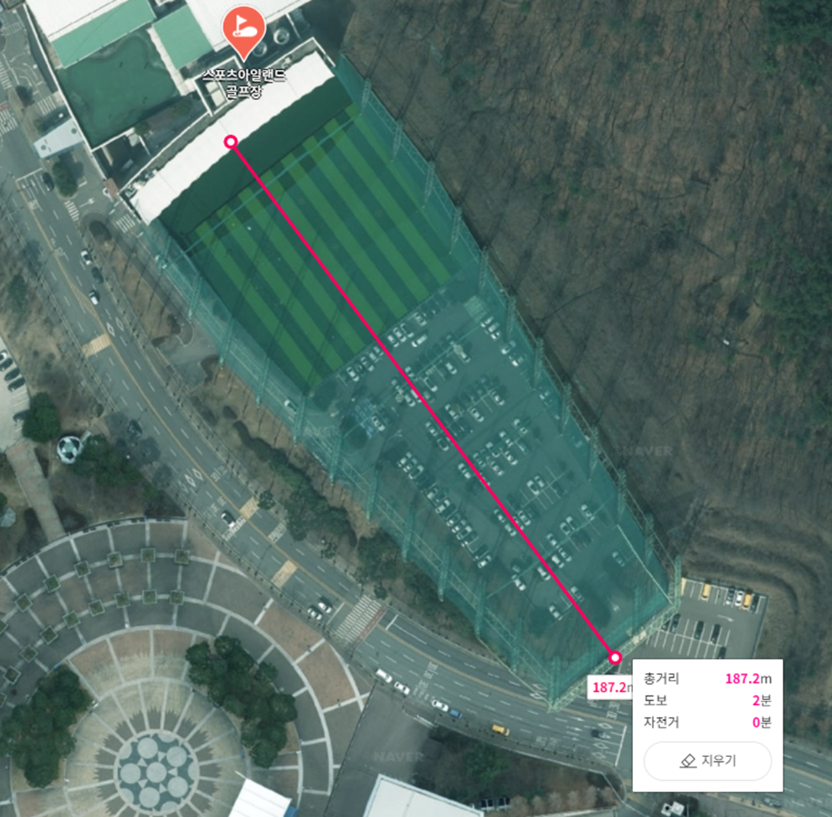 스포츠아일랜드 골프장 위성사진