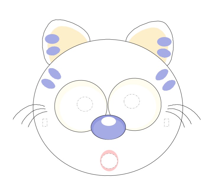 동물가면 무료도안