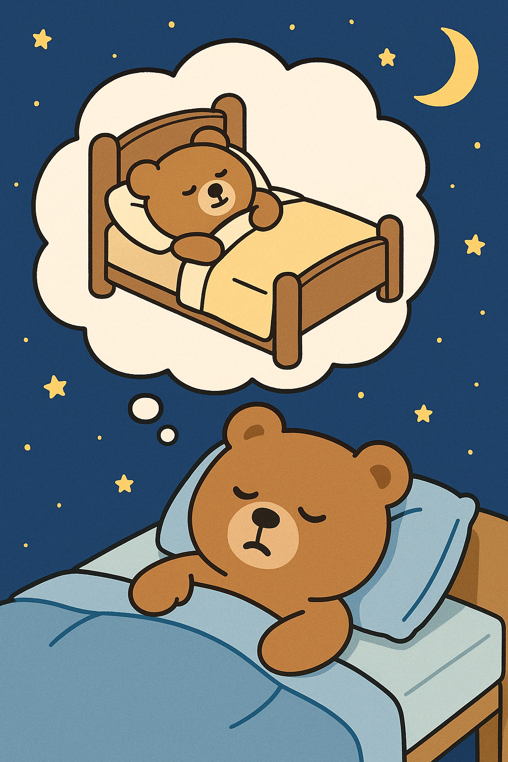 침대에 누워 있는 꿈