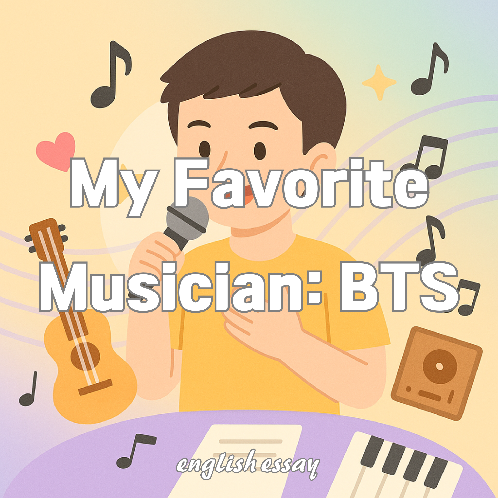 My Favorite Musician: BTS 내가 가장 좋아하는 음악가: 방탄소년단