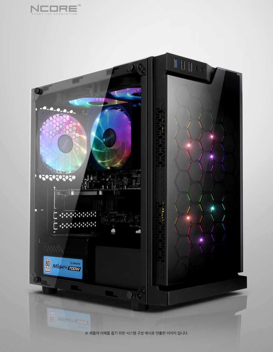 ABKO NCORE Sapphire Mini Tempered Glass Spectrum RGB