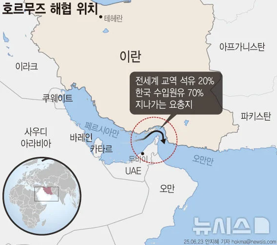 벙커버스터 뜻 호르무즈 해협 지도 봉쇄 가능성 미국 이란 현재 상황 총정리2