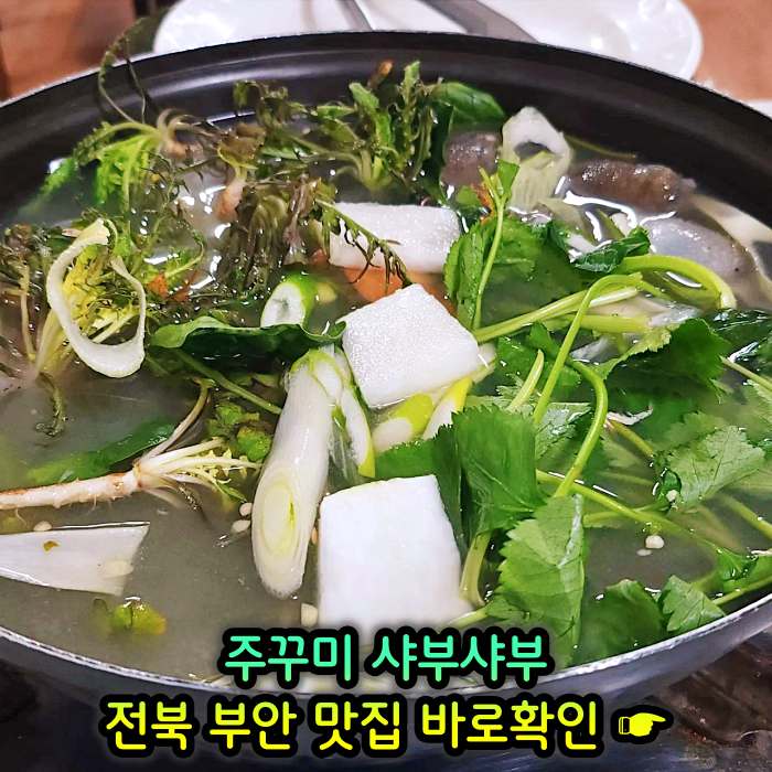 TJB 생방송투데이 부안 곰소 주꾸미 샤부샤부 맛집
