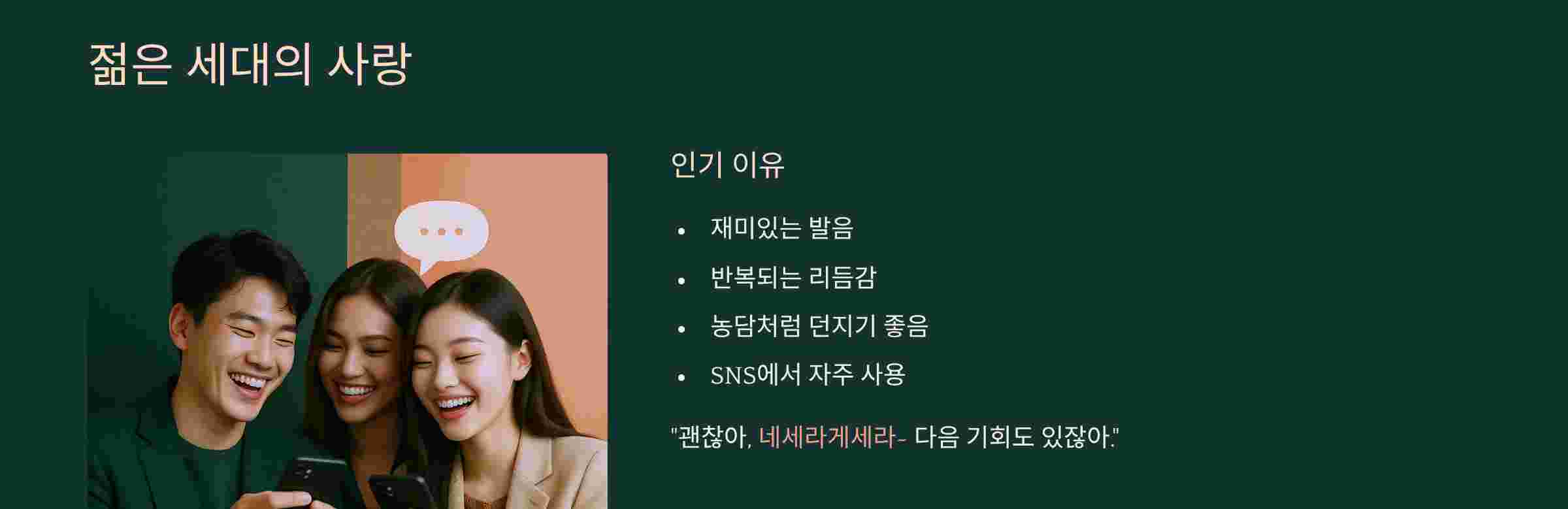 네세라게라-젊은세대