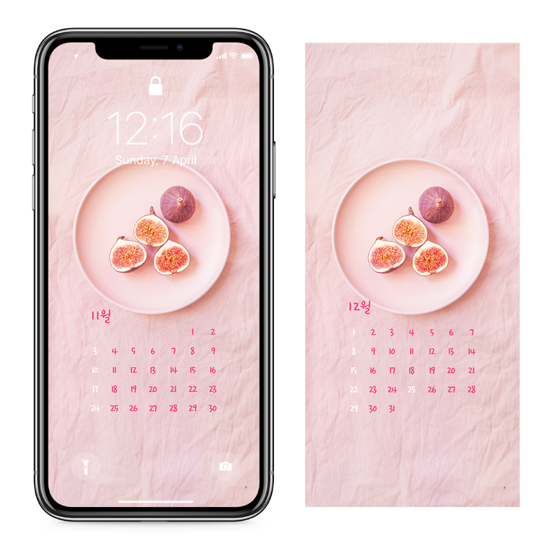 07 무화과 AB - 2024년11월 아이폰달력배경화면