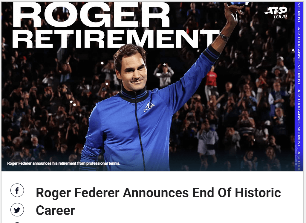 은퇴 선언 테니스 황제 로저 페더러, 레이버 컵 마지막 경기