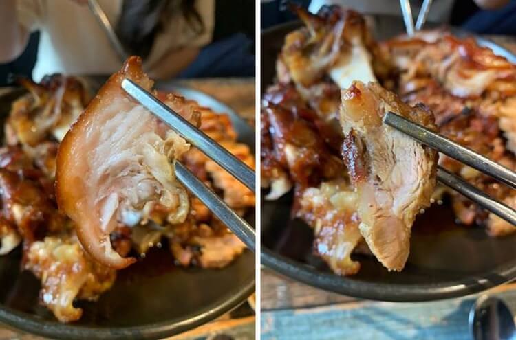 지방 부분과 살코기의 적절한 비율