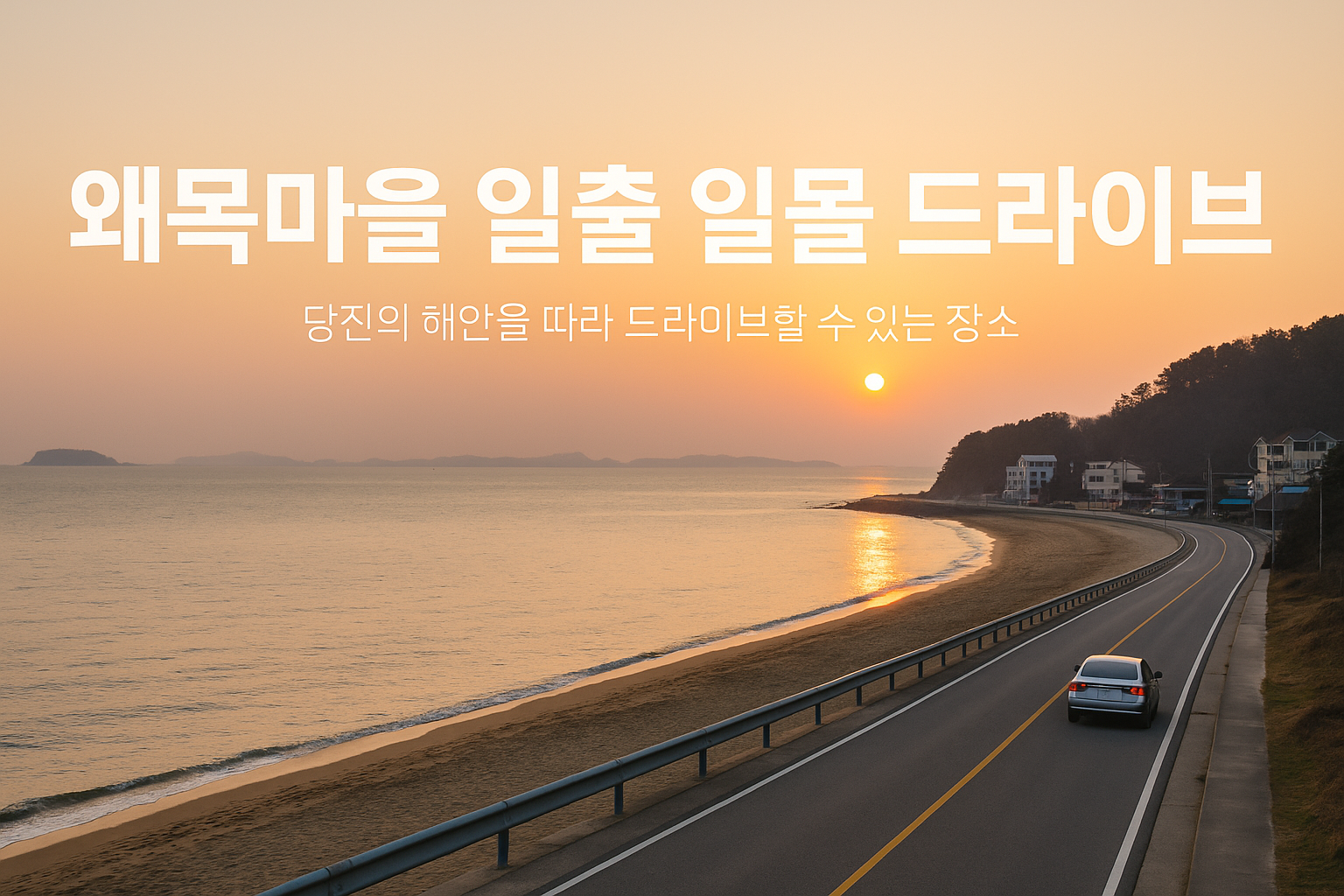 왜목마을 일출 일몰 드라이브 관련 이미지