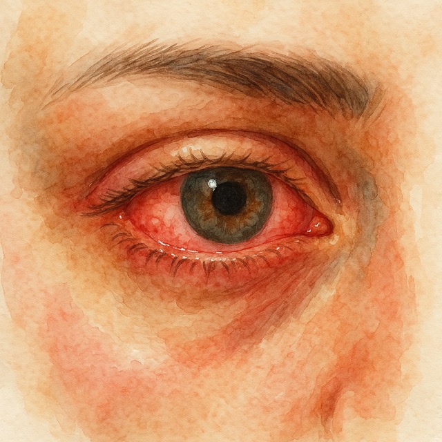 결막염으로 인한 눈충혈