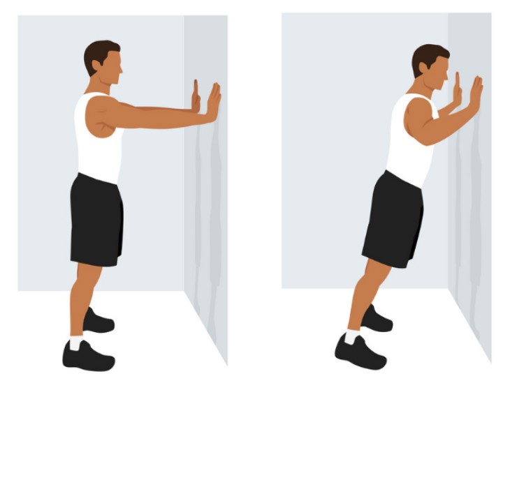 벽 푸쉬업(Wall Push-ups)