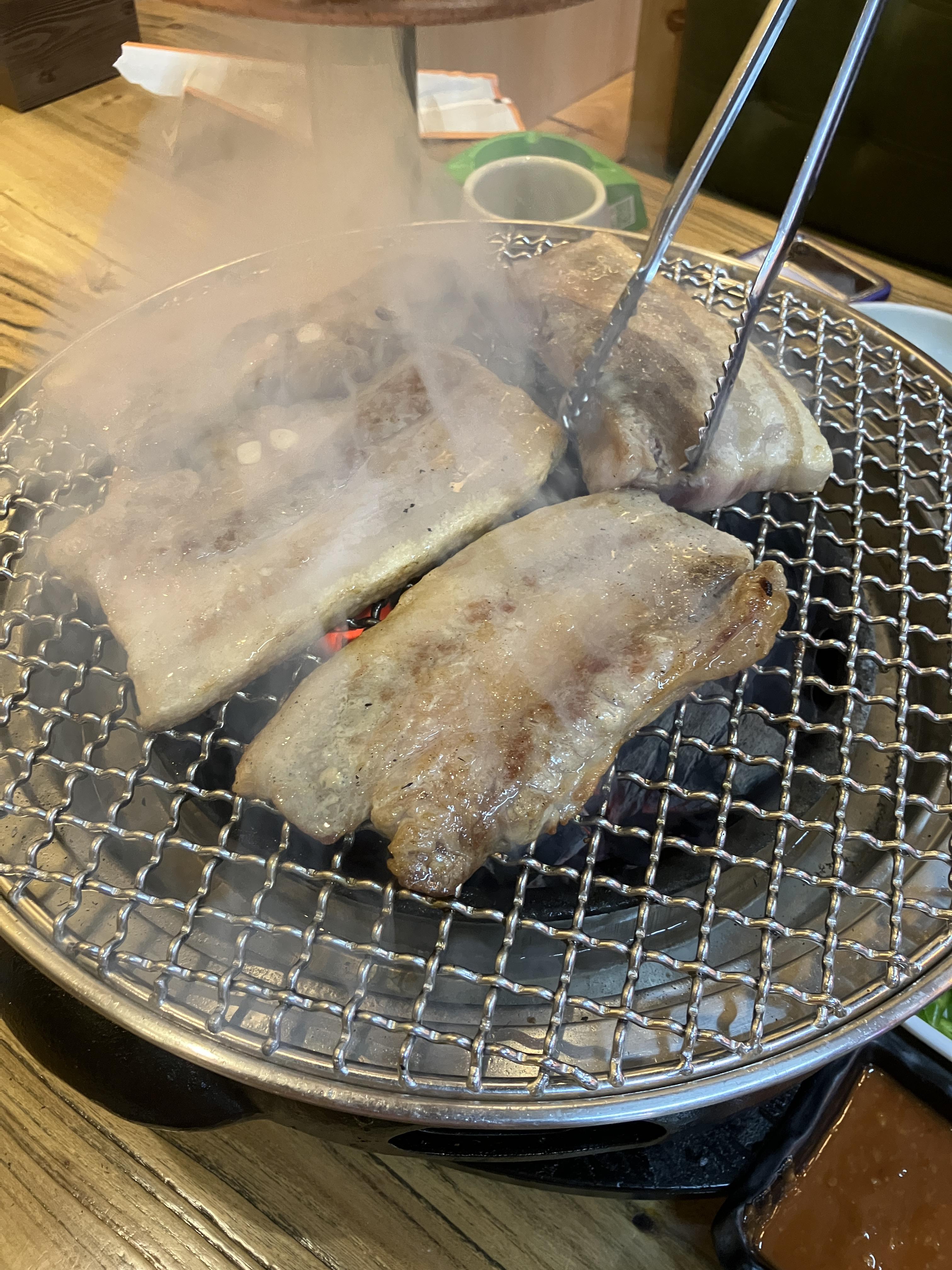 숯불삼겹살 잘굽는방법