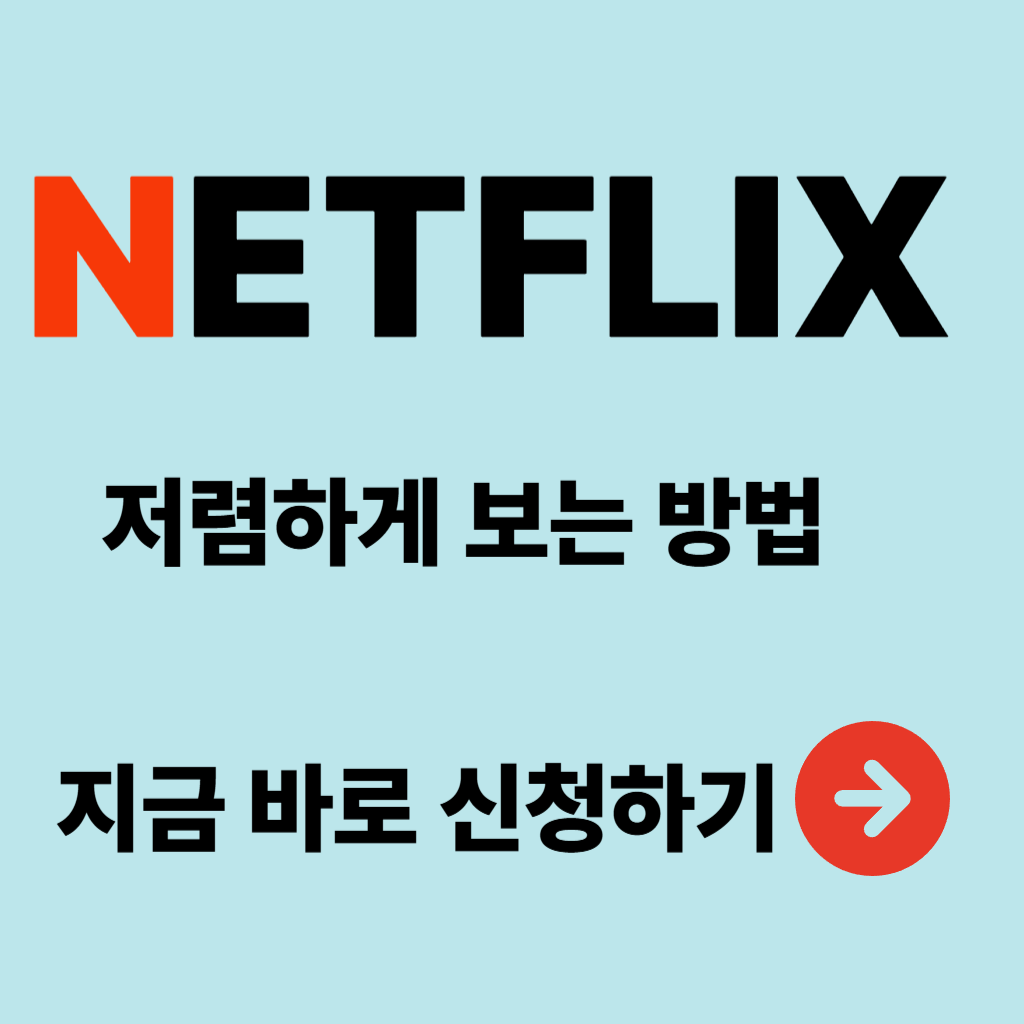 넷플릭스 저렴하게 보는 방법