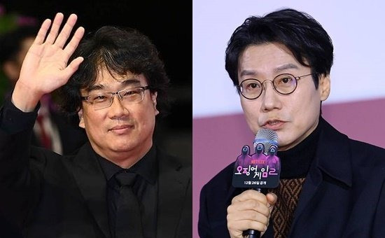 봉준호 감독(왼쪽)과 황동혁 감독(오른쪽)