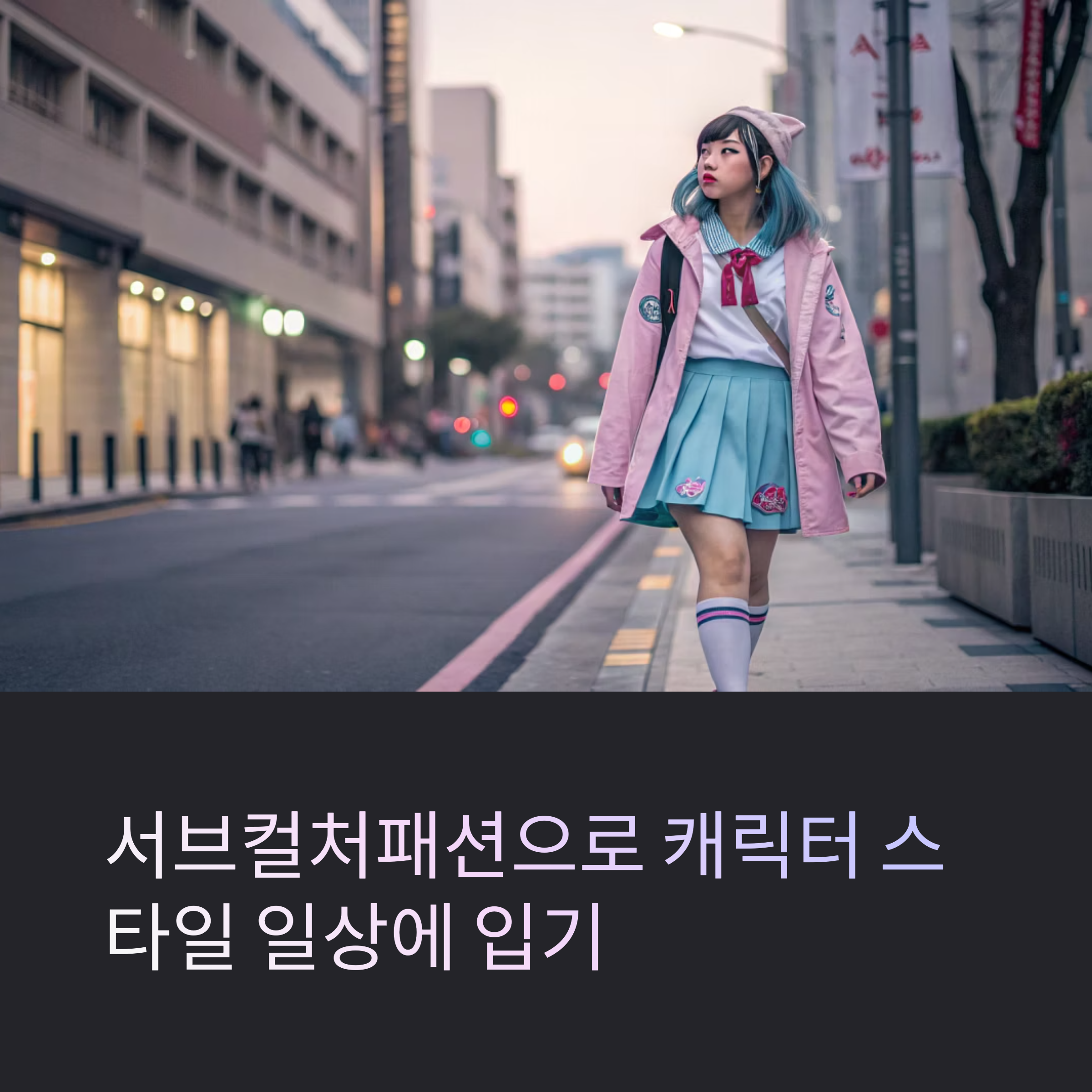 서브컬처패션으로 즐기는 코스프레 vs 데일리룩 – 캐릭터 패션을 일상에서 입는 법