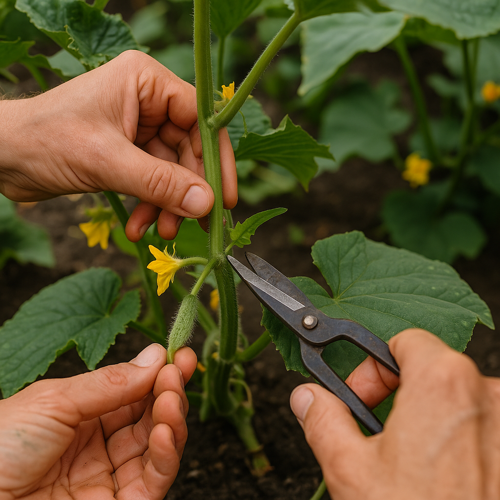 오이순치기와 곁순관리