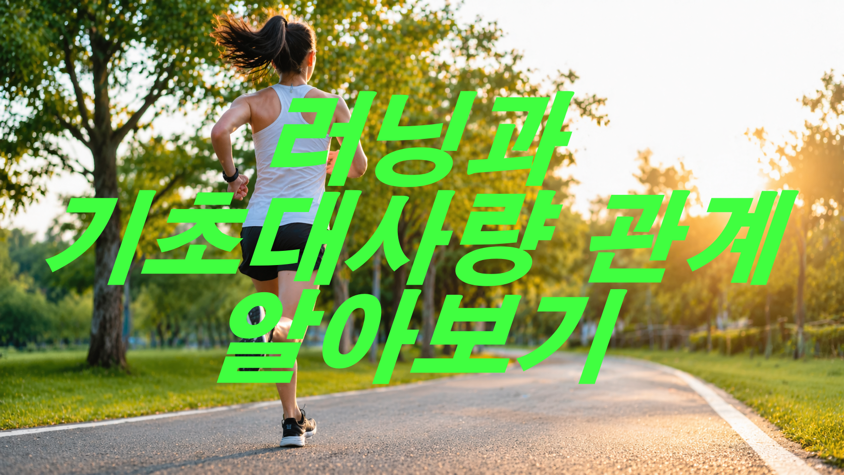 러닝과 기초대사량 관계 알아보기