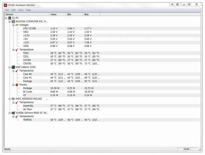 cpu 온도 측정 프로그램