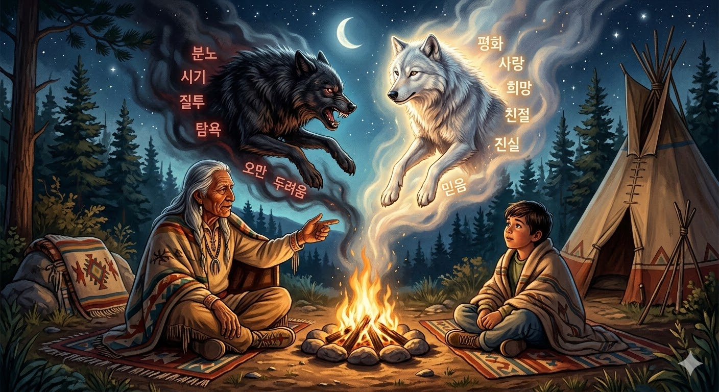 체로키 부족의 &lsquo;두 늑대 이야기&rsquo;