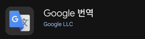 Google 번역 어플의 이미지