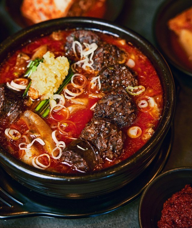 압록순대국